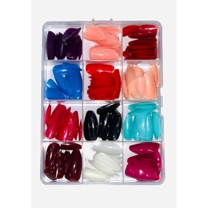 SHE - 288pcs SET PRESS ON NAILS Medium Long Coffin- MIRRORFalse Nails, Perfect For Parties, Comes -SHAPE H - N4 - Image 3